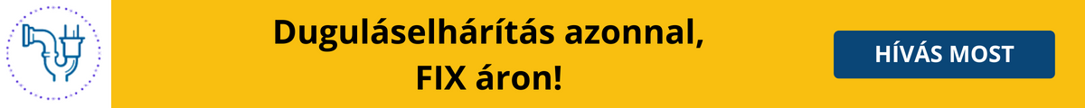 Duguláselhárítás azonnal, fix áron